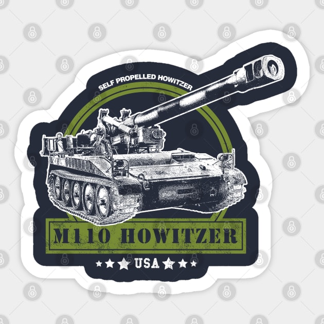 M110 Howitzer Sticker by rycotokyo81